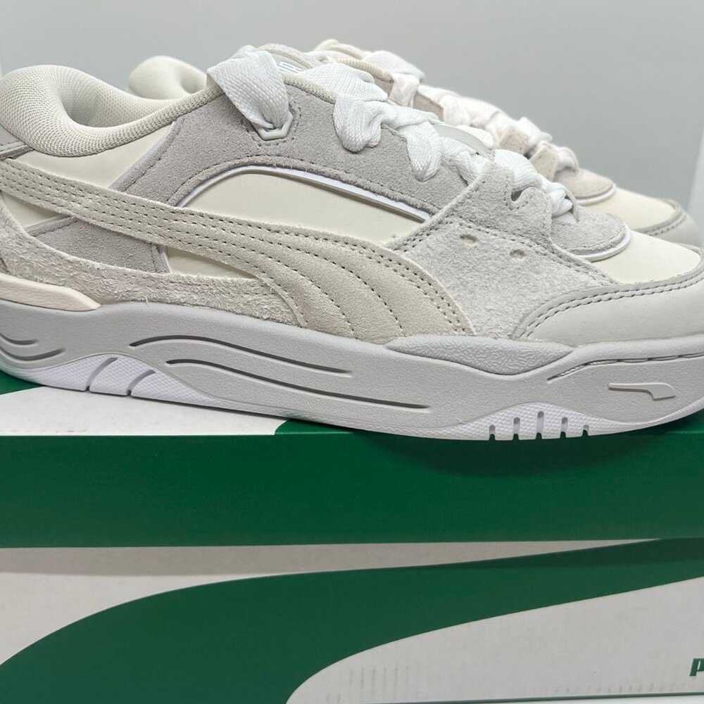 Puma 180 Remix Warm White Sedate Gray Women Size 8